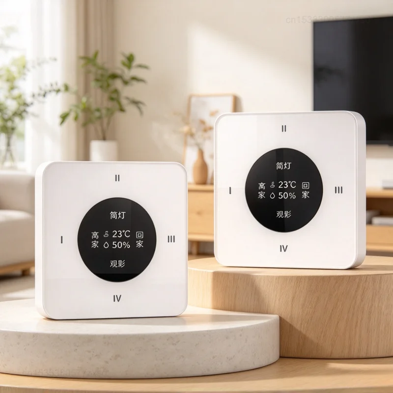 Linptech Smart Home Wireless Switch Temperature Humidity Sensors Work with  APP Temperature and Humidity Sensing Wireless Switch