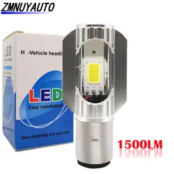 Faro Led para motocicleta, de 12V lámpara antiniebla, H4, 12W, COB, para ATV, H6, BA20D