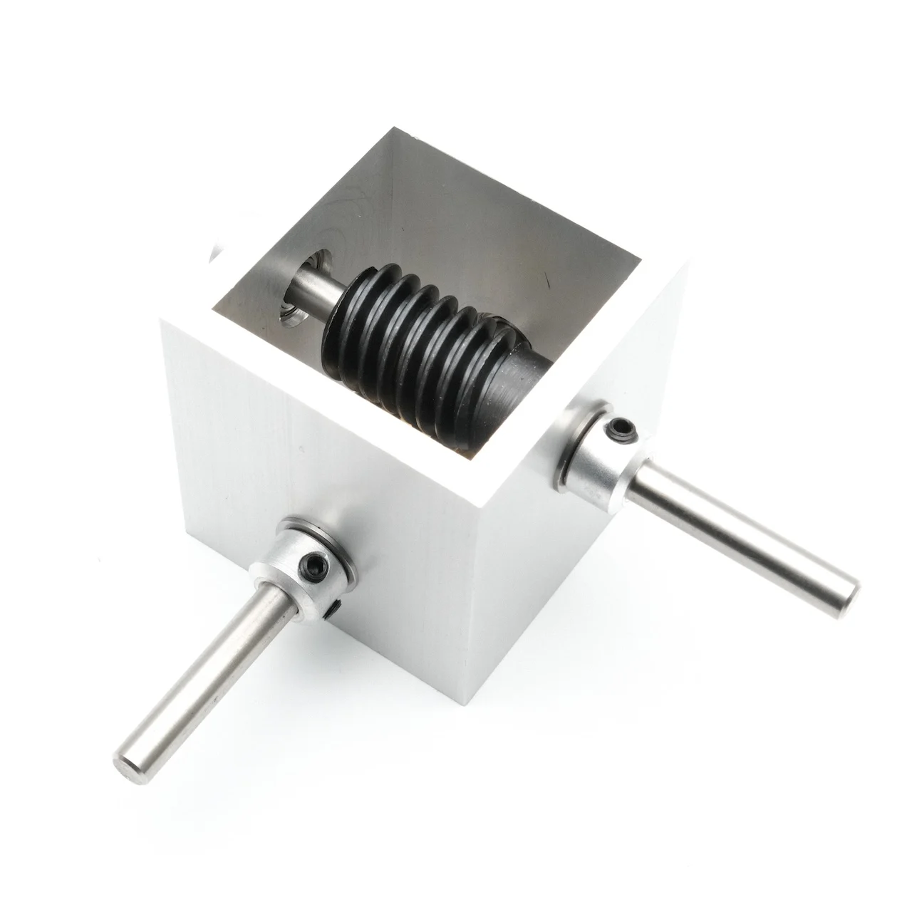 1:10 1:20 Worm Gear Reduction Gearbox 6/8MM Shaft 20T Gear 90 Degree Right Angle Corner Device