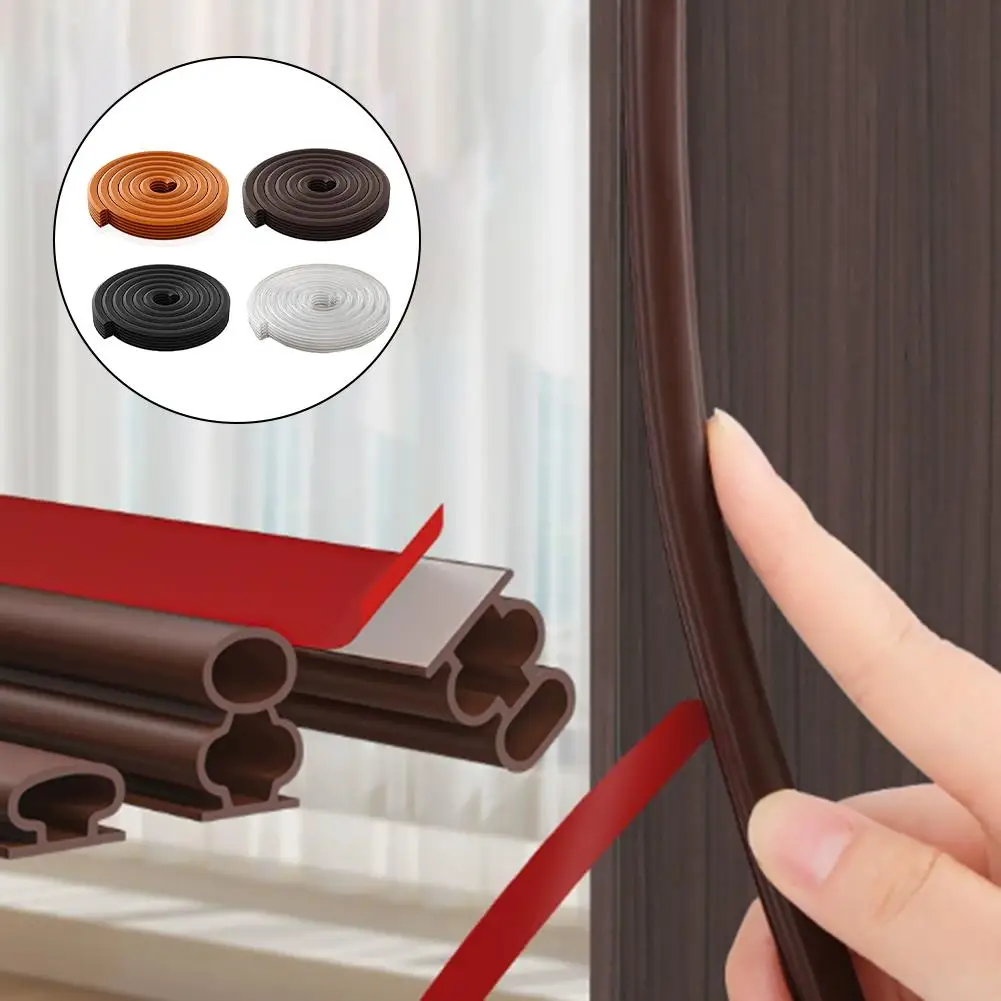 Winter Door Seal Strip: Noise Reduction & Windproof Silicone Tape For Gaps Sealing Strip Tape Insulation Windproof Rubber