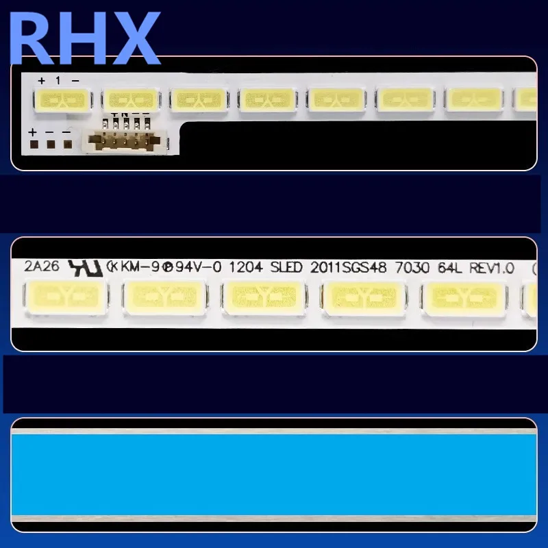 48inch 64LED 6V  520MM FOR Hisense LED48K510G3D SLED 2011SGS48 7030 64 LR REV1.0 LED backlight strip 100%NEW