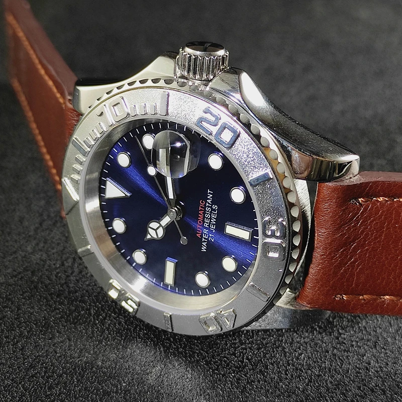 No standard automatic calendar mechanical men's watch yacht for Meiyoda movement 8215 diving fashion luminous yacht