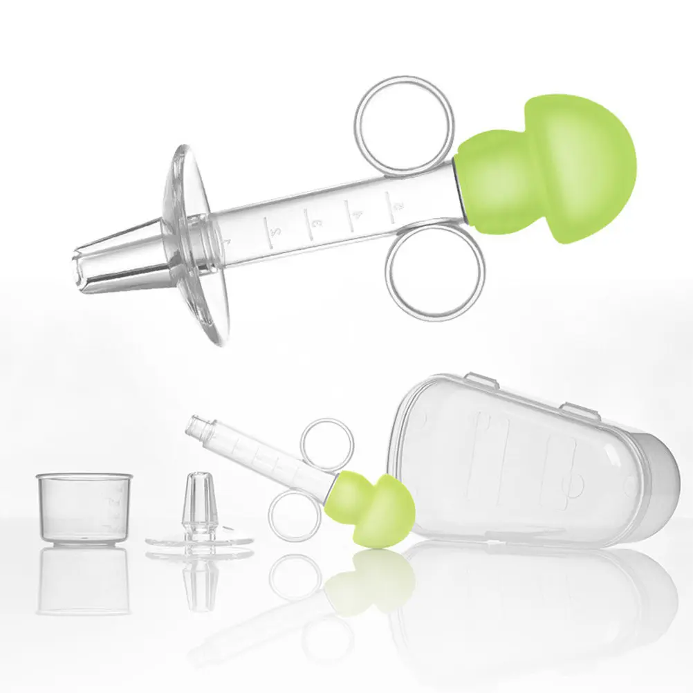 

1 Set Baby Medicine Feeder Premium Pp Silicone Compact Lightweight Portable Safe Accurate Dosing For Infant Toddler Dispenser