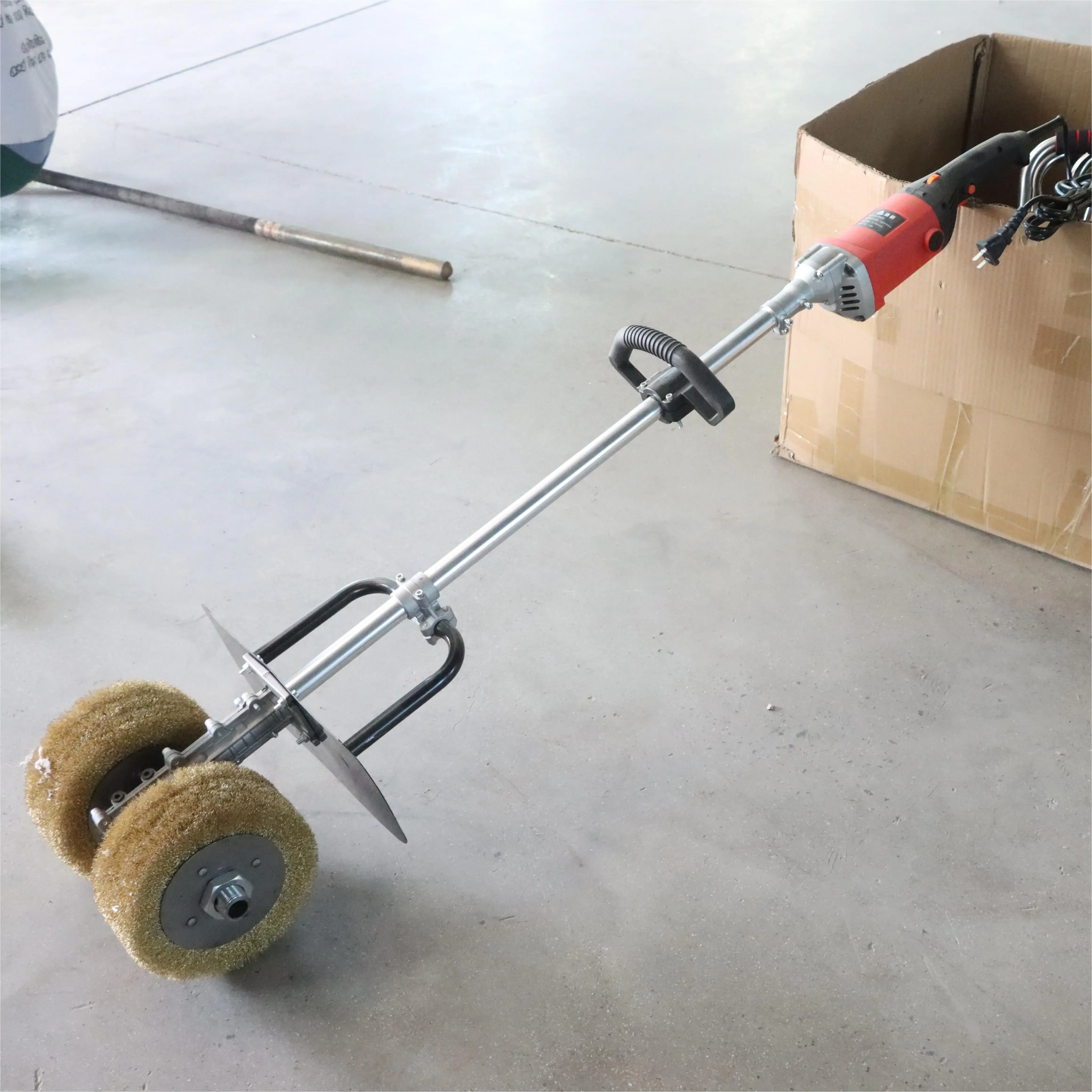 Push Hand Deck Mini Color Steel Roof Rust Removal Polished Machine