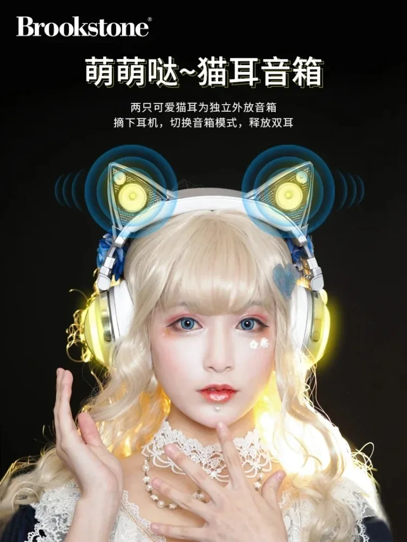 Brookstone cat ear headphones-AliExpress