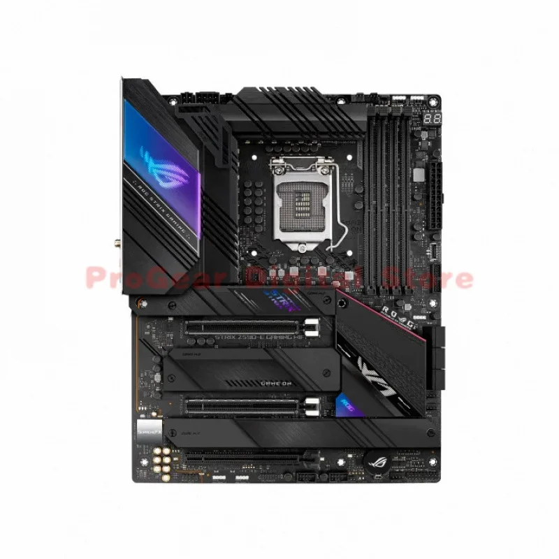 

Материнская плата ASUS ROG STRIX Z590-E GAMING WIFI LGA1200 DDR4 ATX, поддерживает процессоры Intel 10-го и 11-го поколений