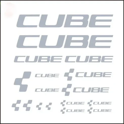 20cm for CUBE Bicycle Frame Stickers Cycling DIY Decoration Racing Cycling Sunscreen and Waterproof Car Accessories Sticker PVC