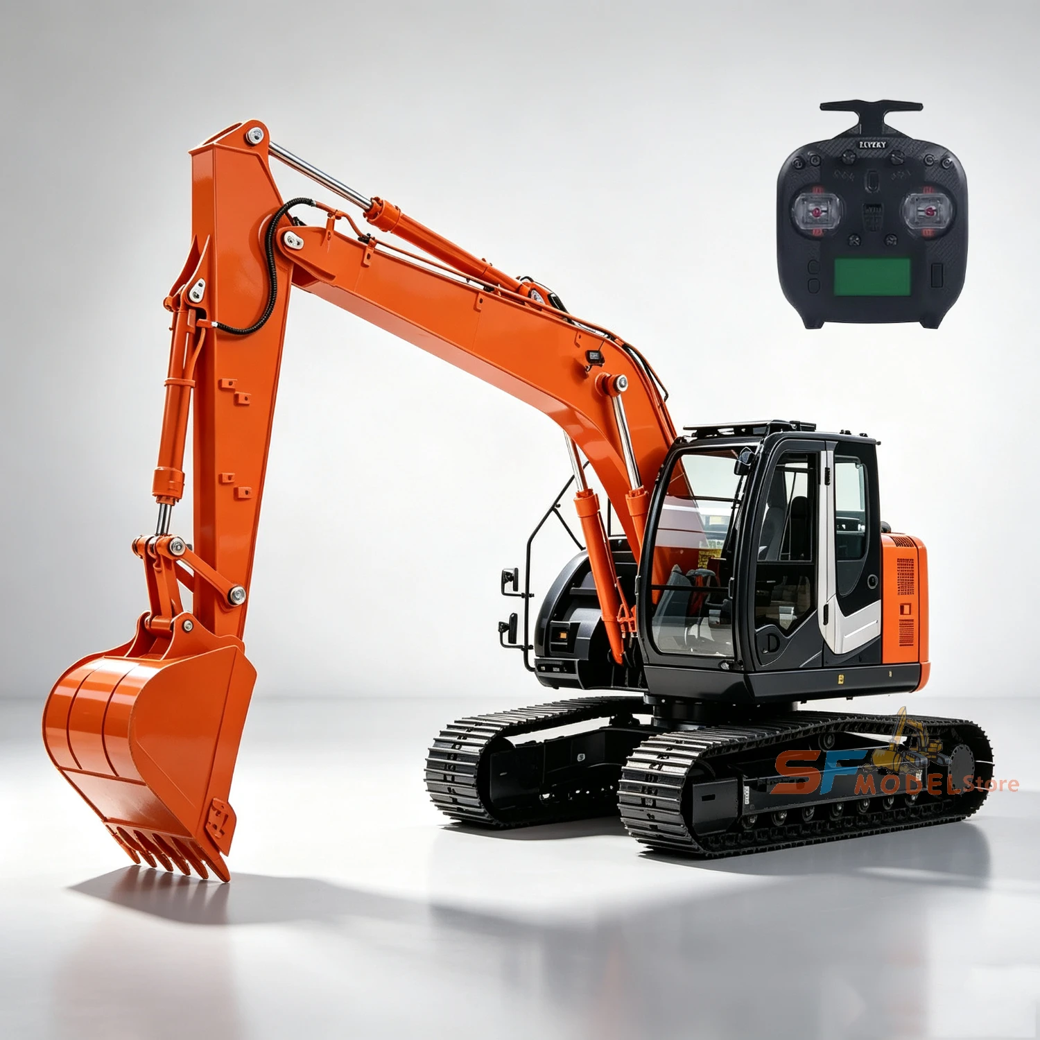 SFROG ZX135US RC Excavator 1/14 Hydraulic RC Excavator Metal Model 2 Section Arm Crawler Excavator with Light Sound System 2026