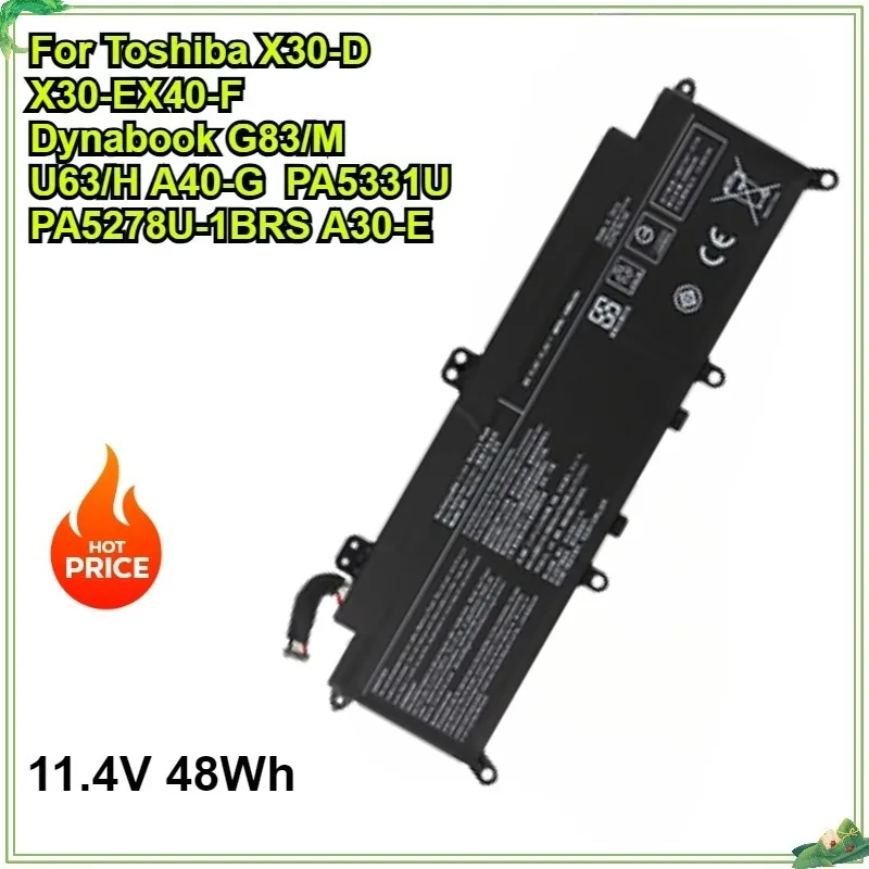 

Новый аккумулятор для ноутбука PA5278U-1BRS 11,4 В 48 Втч для Toshiba Portege X30-D-11U X40 X30-D X30-D-123-D Сменный аккумулятор
