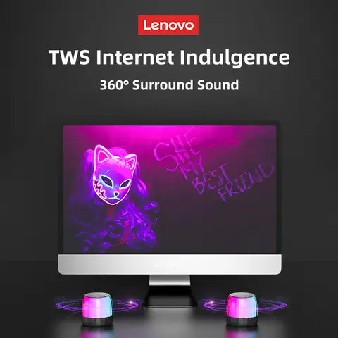 Original Lenovo K3 Plus Trådlös Bluetooth-högtalare Bärbar Musikspelare Cool RGB SoundBox Låg Latens HiFi Stereohögtalare 10 best sales Lenovo K3 - №3
