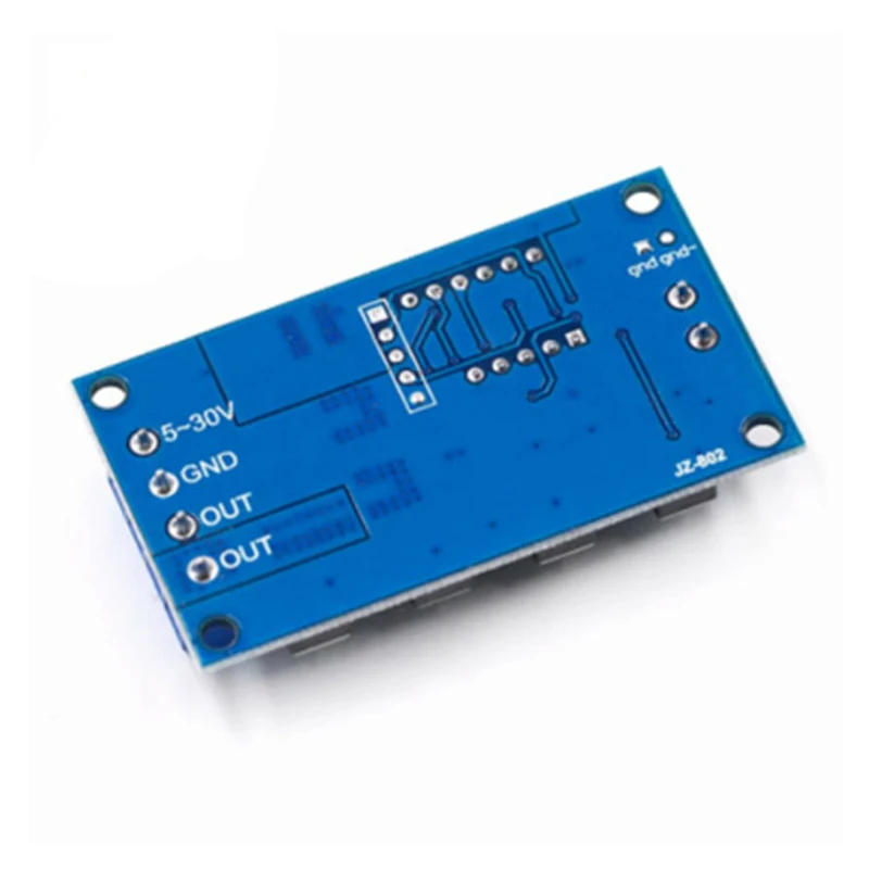 Moduł przekaźnika z opóźnieniem cyklicznym, sterowany impulsami DC 5V-36V, z wyświetlaczem LED i regulowanym czasem wyłączania/włączania.