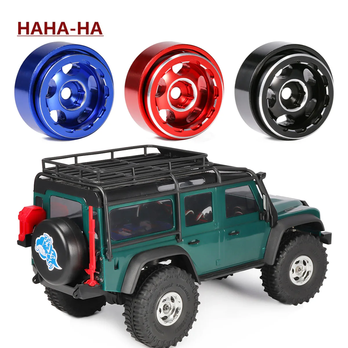 

4Pcs Aluminum 1.0 Inch Beadlock Wheel Rims Rubber Tyres for 1/18 1/24 RC Car Crawler SCX24 TRX4M FCX24 Enduro24 Upgrade Parts