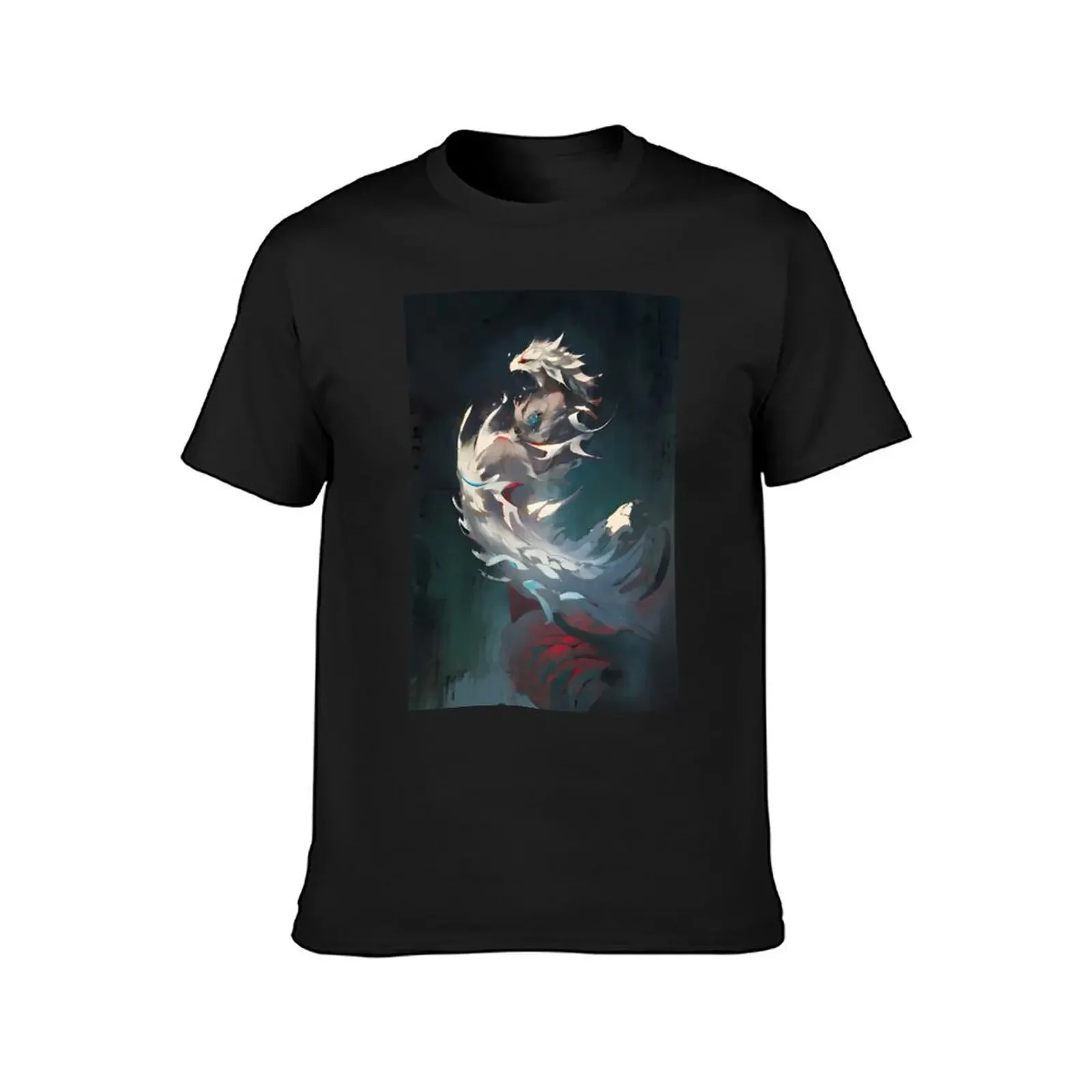 The woman turned dragon T-Shirt designer shirts Aesthetic clothing anime shirts men