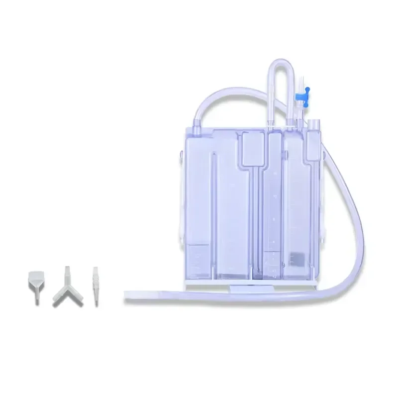 Disposable Medical Chest Tube Underwater Seal Wound Drainage Bottle System