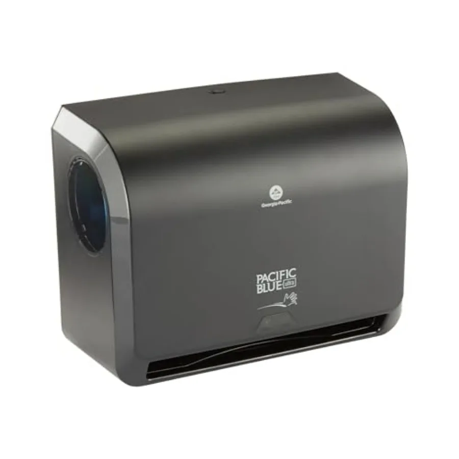 

Pacific Blue Ultra 9" Mini Automatic Paper Towel Dispenser by GP PRO , Black, 54518, 14.1" W x 6.5" D x 11.1" H - New Version