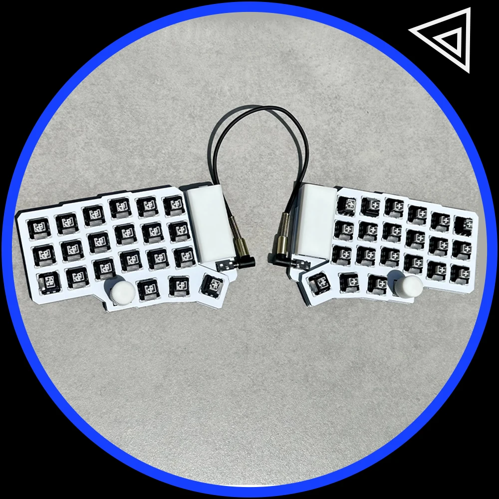 

Silakka44 Split Keyboard Wired Hot Swap Support Qmk/Vial Keyboard Kit Ergonomics Rp2040zero Customized Pc Gamer Accessories