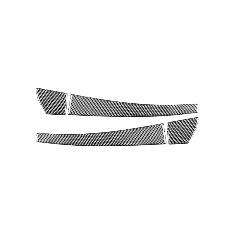 2PCS For BMW 1 Series E87 2008-2013 Carbon Fiber Auto Interior Decal Inner Door Pull Armrest Panel Trim Cover Decoration Sticker
