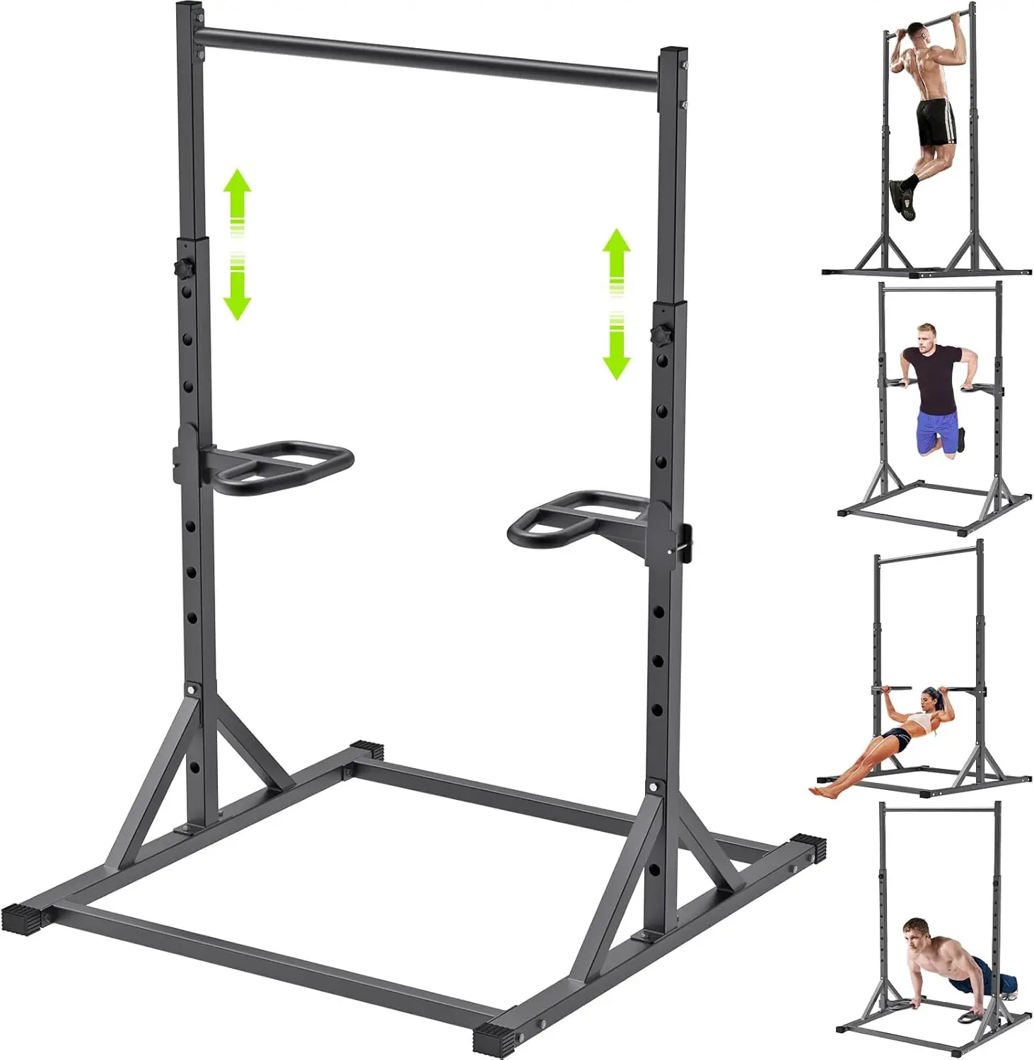 Home Gym Use, Steel Material, Black Color, Versatile Power Cage Accessories with Multiple Training Functions