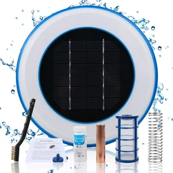 Ionizador Solar para piscina, purificador de agua de cobre, iones de plata, resistencia a las algas, menor cloro, para exteriores, novedad de 2022