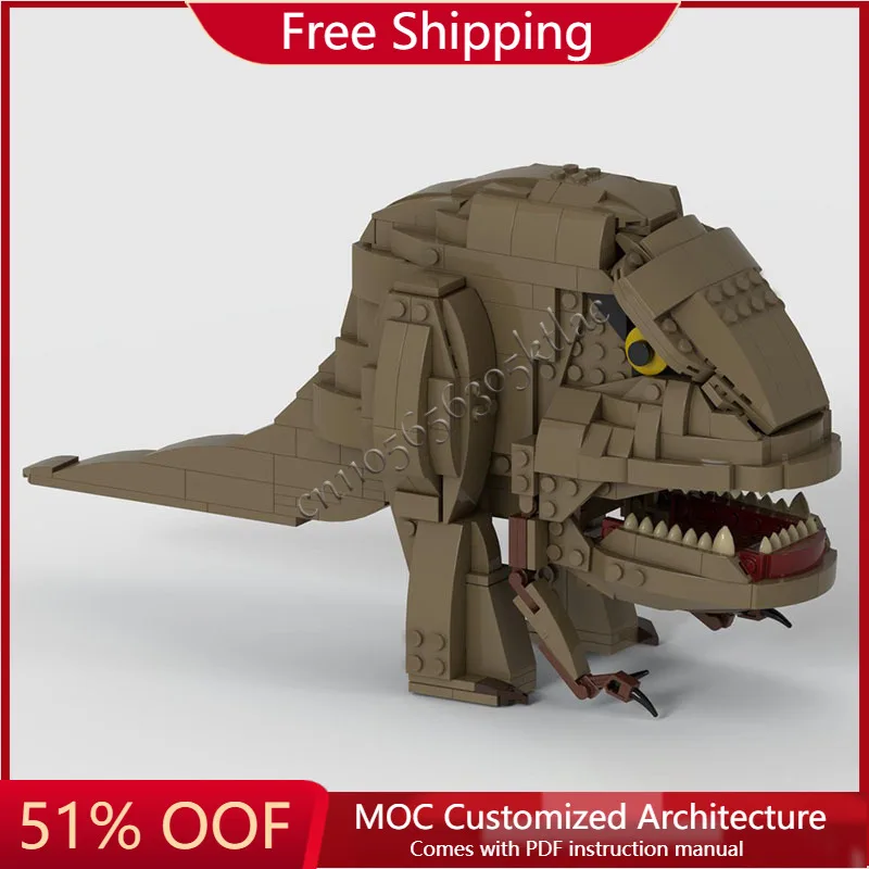 

574 шт. MOC Star Battle Желтая крутая рыба-монстр Строительные блоки Кирпичи DIY Модульная креативная сборка Развивающие игрушки Подарок для детей