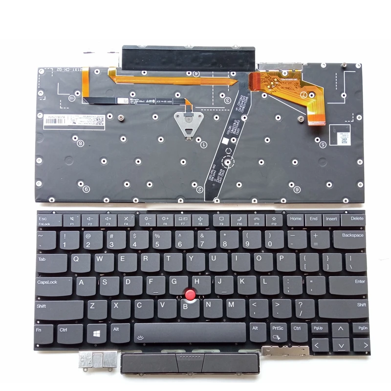 New US English Backlit Keyboard For Lenovo Thinkpad X1C 2021/2013 /2014  Helix 04Y0077