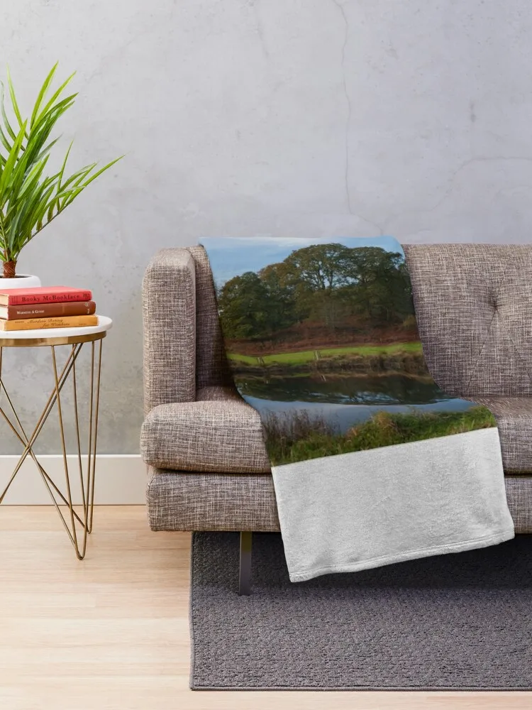 River Brathay Reflections Throw Blanket Luxury for winter For Baby blankets and throws Blankets