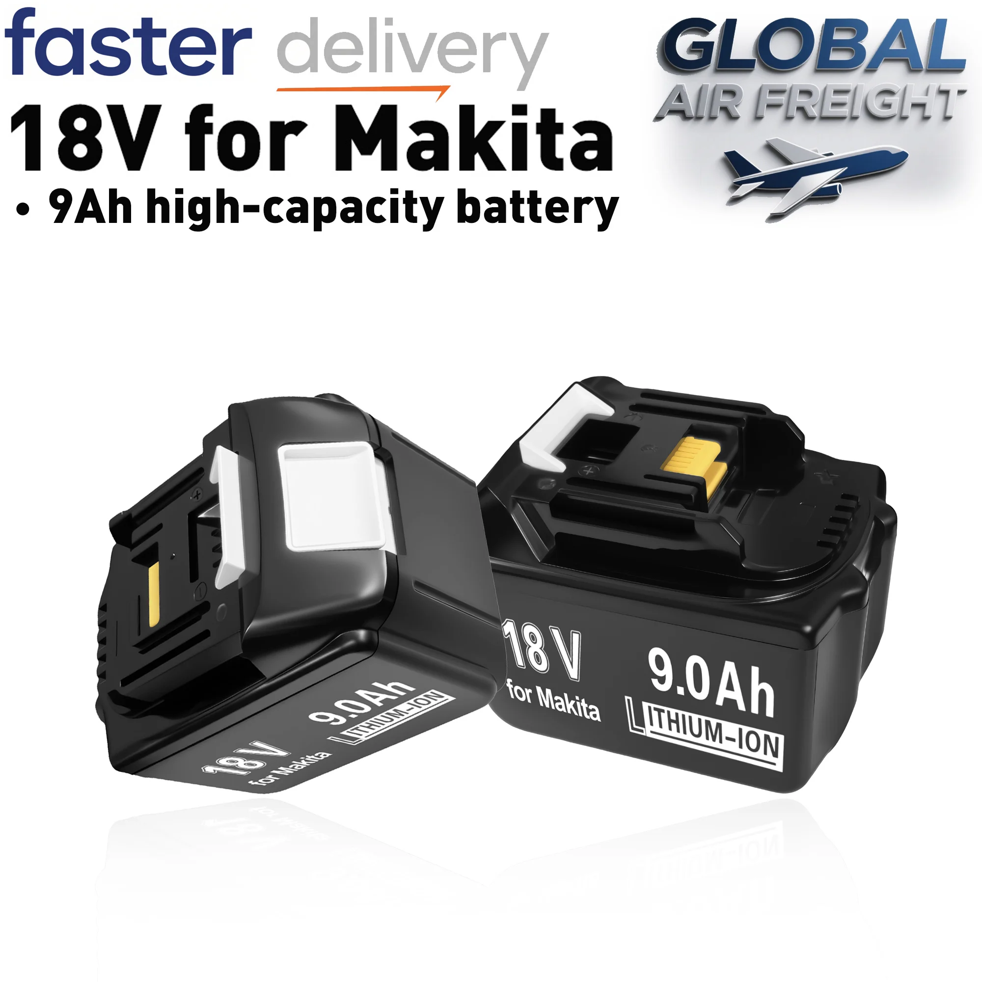 

18V 9Ah Li-Ion Rechargeable Battery For Makita Original 18v drill Replacement Batteries BL1850 BL1860B BL1830 BL1840 New