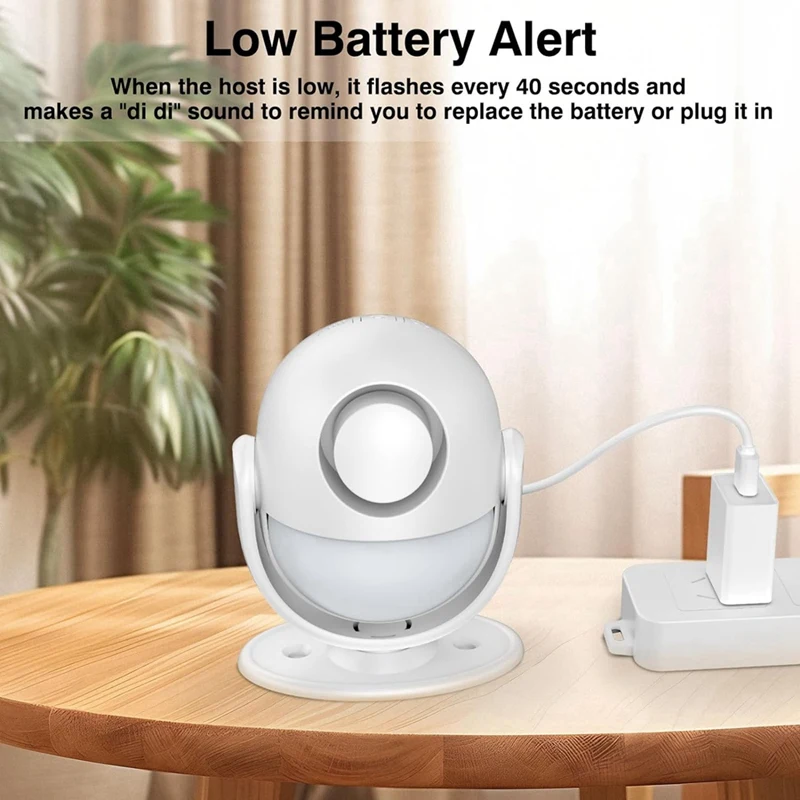 Pendeteksi gerakan cerdas, Wifi, sistem alarm Sensor gerakan, detektor keamanan inframerah nirkabel tahan cuaca luar ruangan