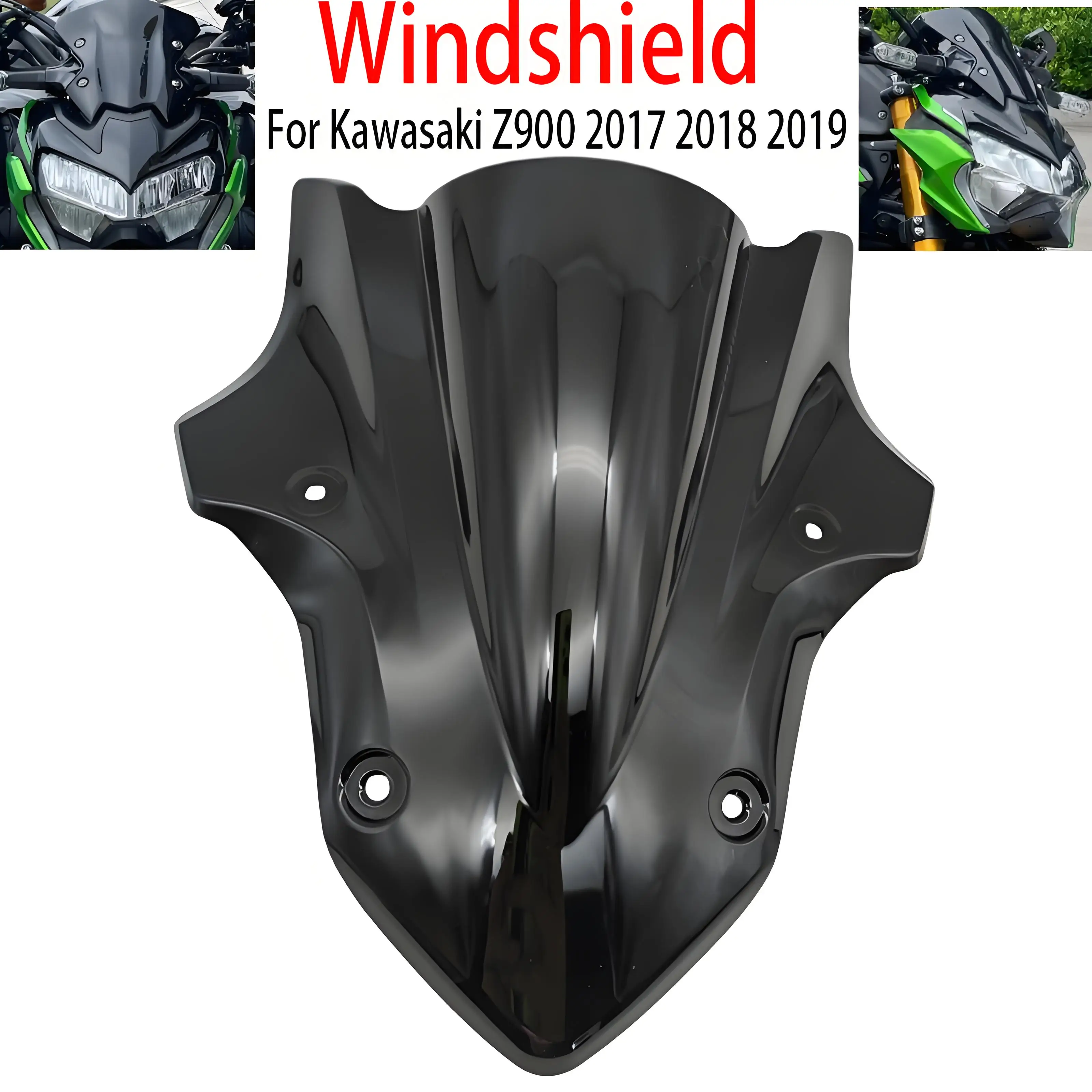 

Для Kawasaki Z900 2017 2018 2019, аксессуары, передний спойлер для мотоцикла, обтекатель ветрового стекла, дефлектор ветра, черный