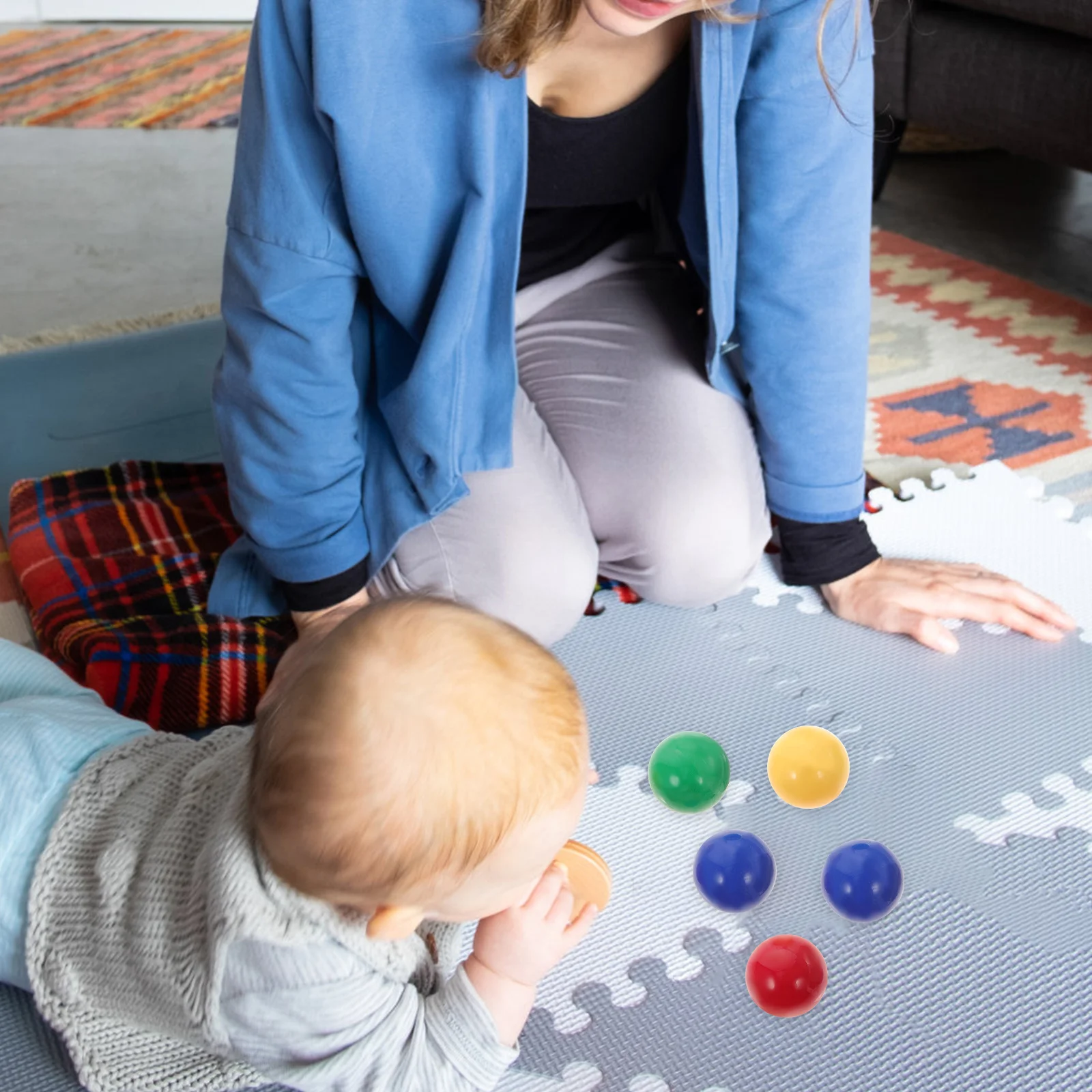 48 Pcs Marbles Game Supplies for Games Kids Boys and Girls Toys Small Plastic Balls Solid Colored Replacement