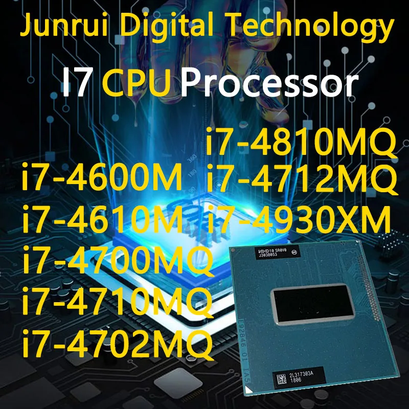 

i7-4600M i7-4700MQ i7-4910MQ i7-4930MX SR15M CPU Processor 8M 57W Socket G3 3.0 GHz Quad-Core Eight-Thread