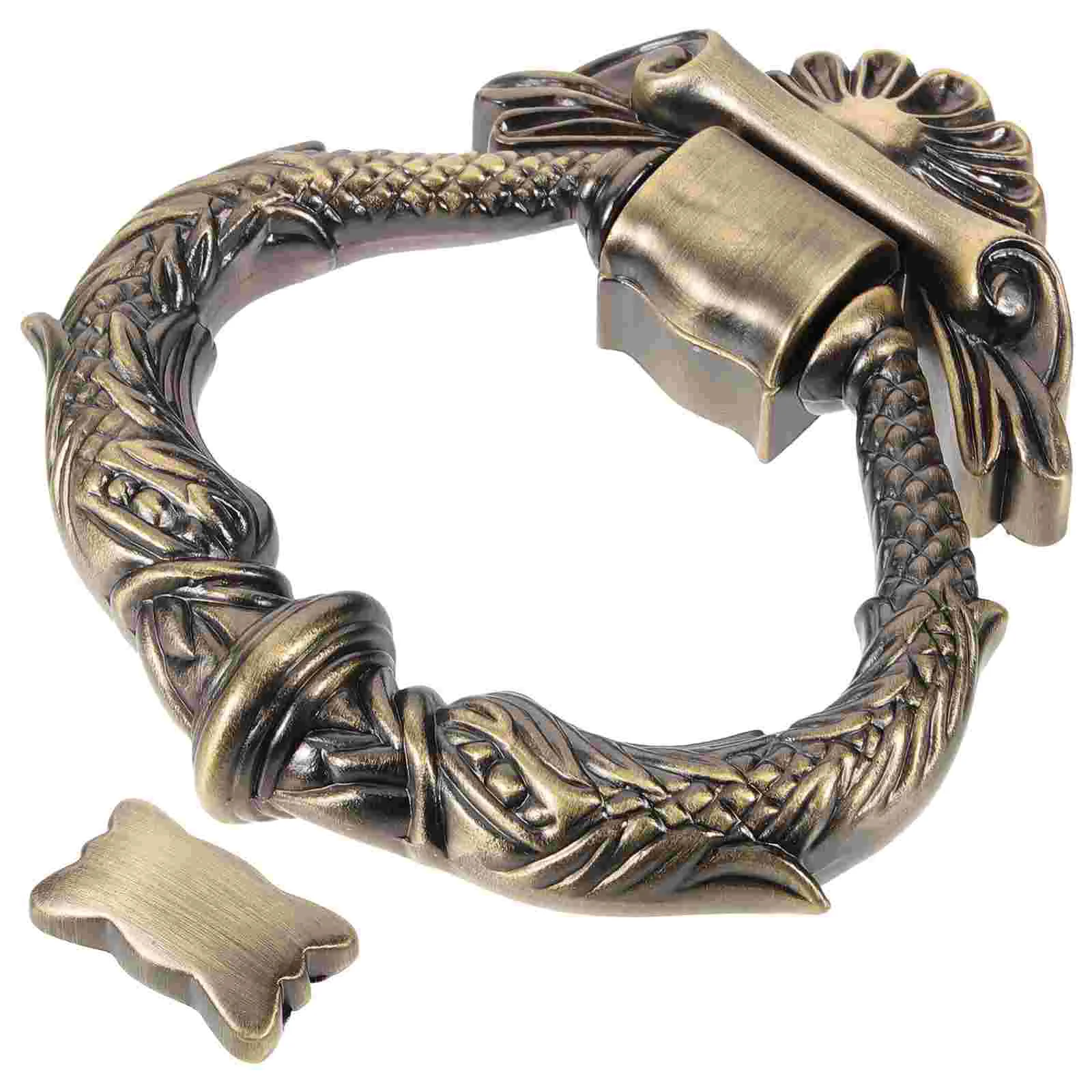 

Cabinet Drawer Rings Retro Door Knocker Decor for Front Handle Pulls Zinc Alloy