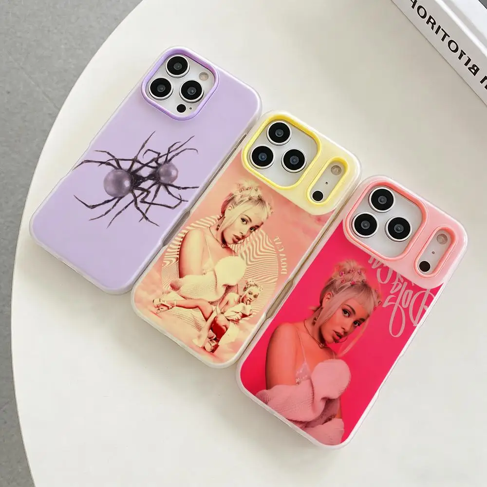 

Music D-Doja C-Cat Phone Case Colorful 2‑in‑1 Jelly Matte Clear Full Protection Case For iPhone 11‑17 Series
