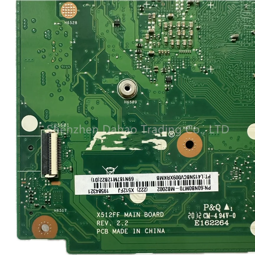 Imagem -03 - Mainboard para Asus X512fj X512fl X512flc X512fb X512fjg Laptop Placa-mãe com I58265u I79565u Mx110 2gb 4gb 8gb-ram X512ff