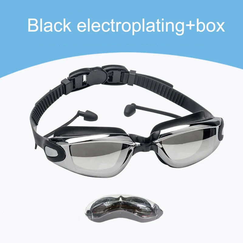 

Professional Swimming Goggles Swim Glasses Electroplate Waterproof Silicone очки для плавания Adluts BHL869-FRO