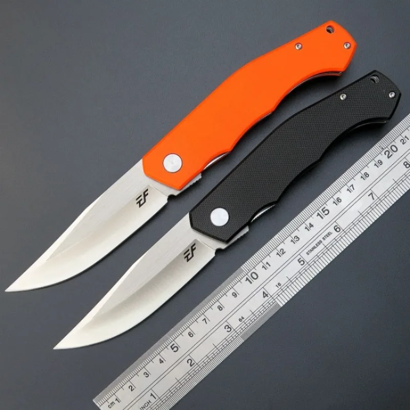 

EF241 Outdoor Camping Folding Knife D2 Blade G10 Handle Pocket Survival Tactical Hunting Fruit Utility Kitchen Knives EDC Tools