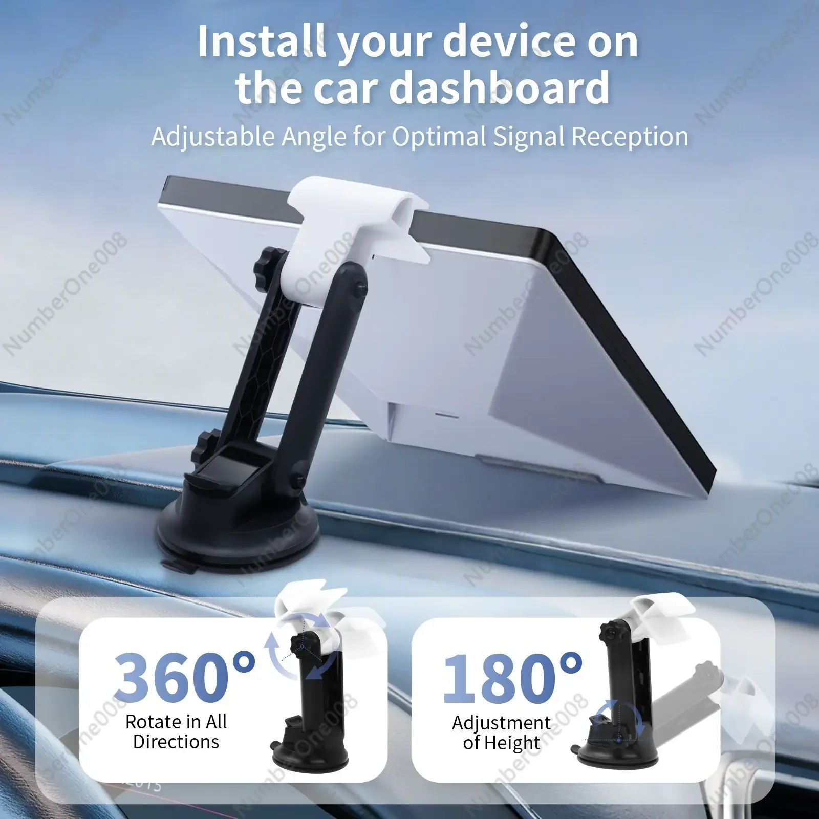Mini Car Dashboard Mount Holder Universal Compact Stand for GPS Devices