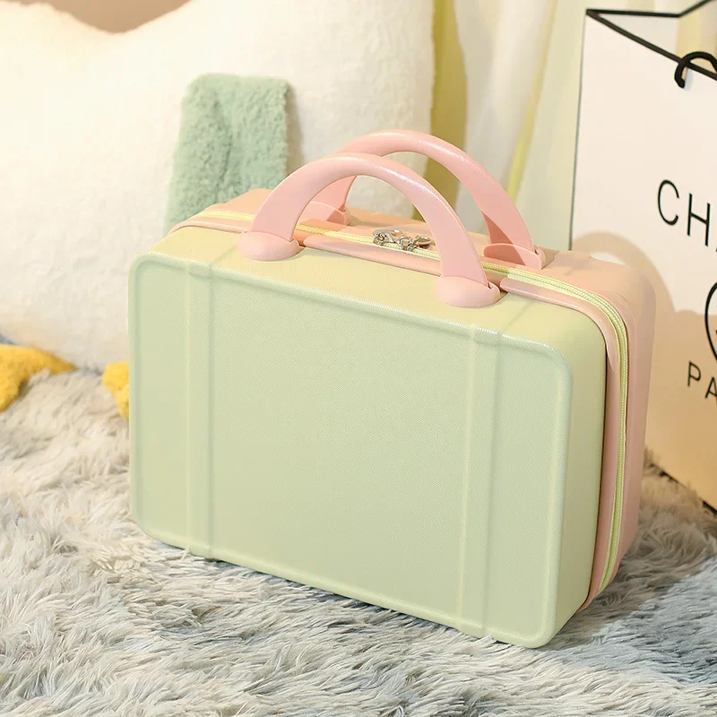 

High-value, Small and Fresh 14-inch Suitcase, Holiday Gift Box with Gift, Candy-colored Mini Suitcase, Cosmetic Case.