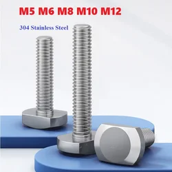 304 Stainless Steel T-Bolt T-Shaped Screw Slot Bolts T-Shaped Pressure Plate Screw M5 M6 M8 M10 M12