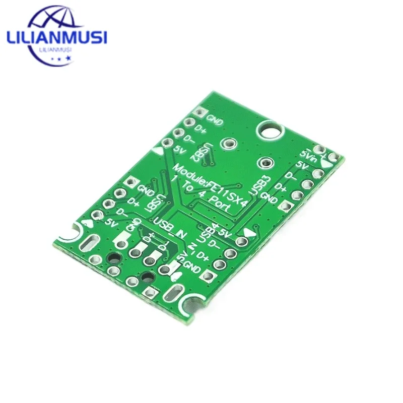 50PCS USB2.0 Expansion Module HUB Concentrator 1 Minute 4 1 Drag 4 Interface Transfer Development Board Drive-Free