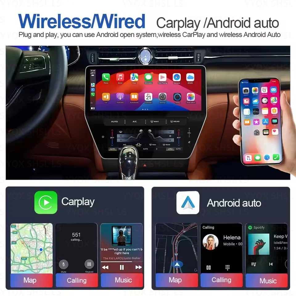 

Android For Maserati quatroporte 2013-2020 Carplay Car Radio GPS Navigation Multimedia Video Player Car stereo Autoradio