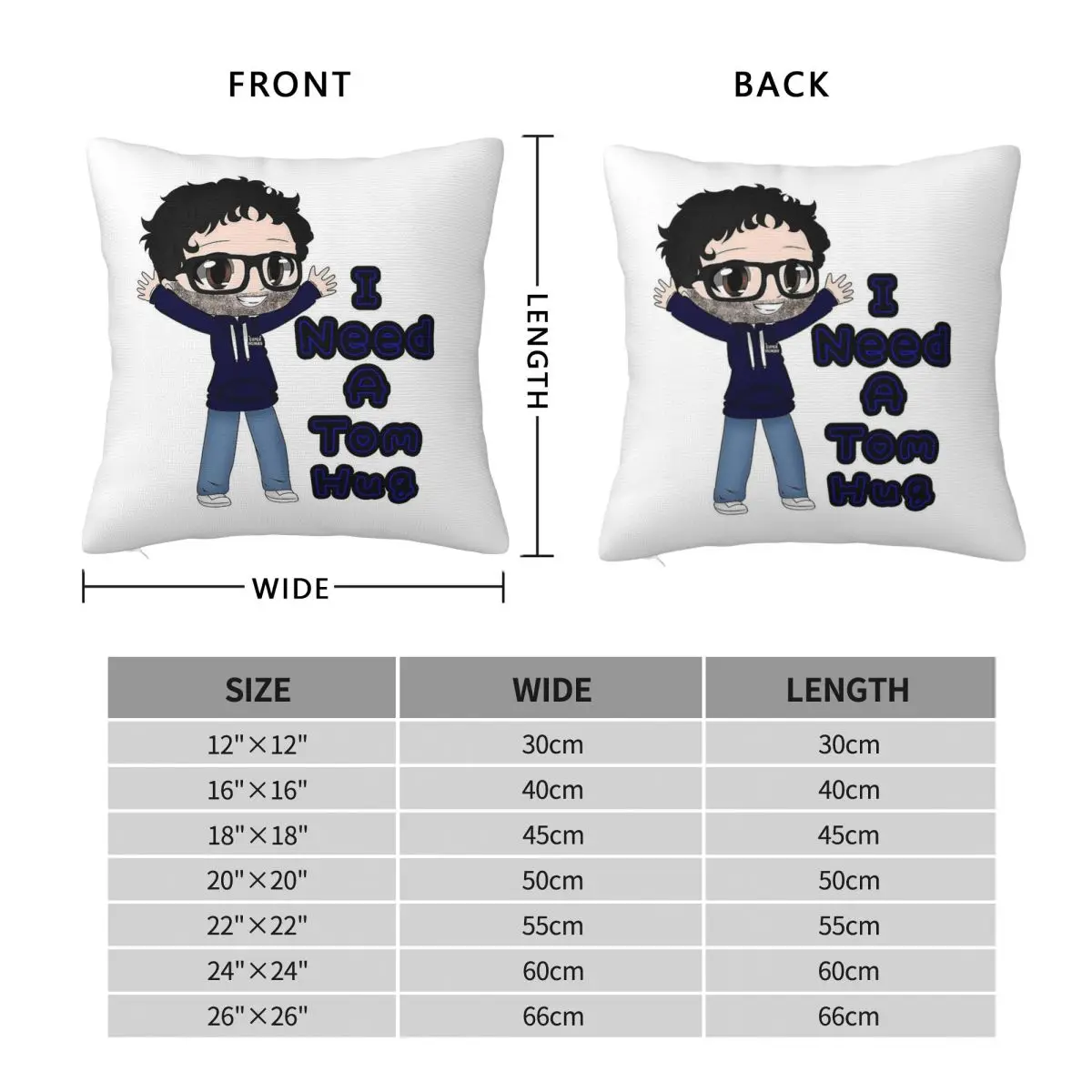 Lucifer Gacha Tom Ellis Square Pillowcase Polyester Linen Velvet Creative Zip Decor Pillow Case Home Cushion Cover
