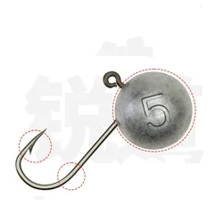 Mini Jig Head de plomo fundido a presión – Cuerpo plano