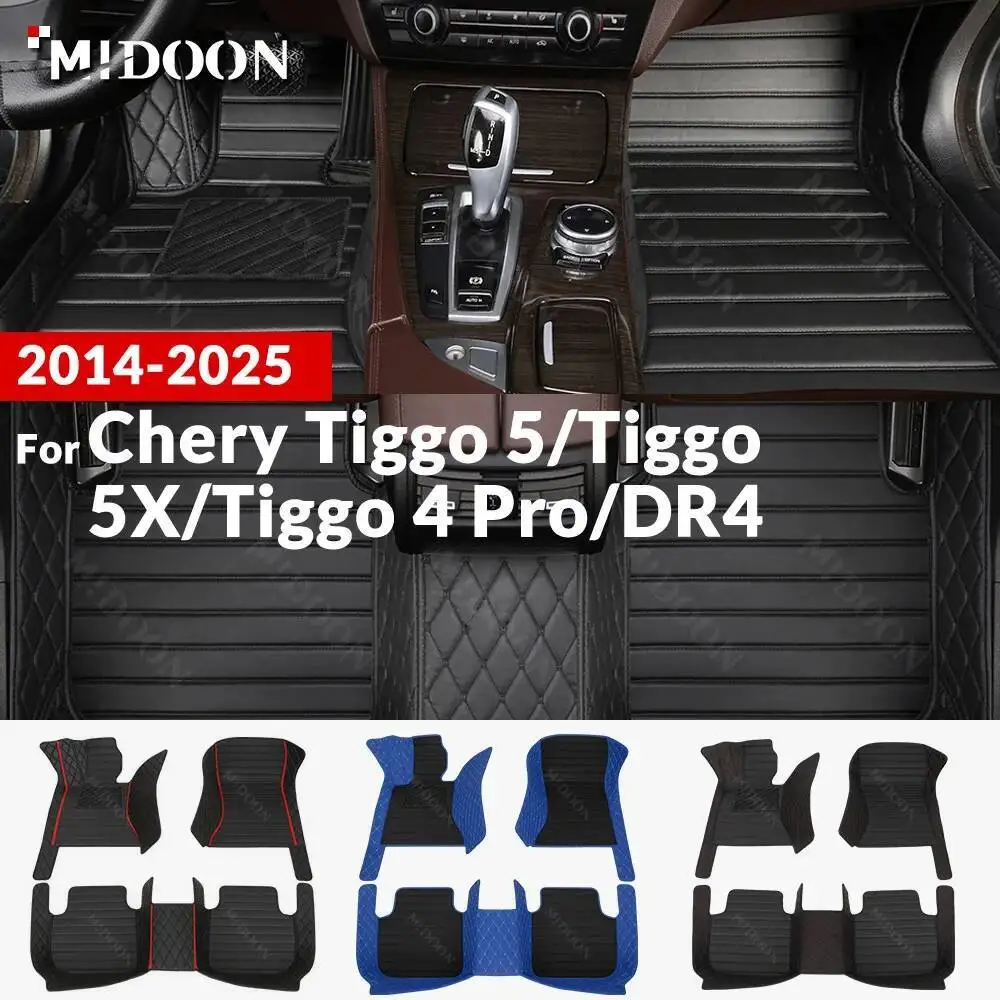 

Новые стили! Для Chery Tiggo 5/Tiggo 5X/Tiggo 4 Pro/DR4 2014-2025 автомобильные коврики, подушечки для ног, автомобильный ковер, аксессуары для интерьера