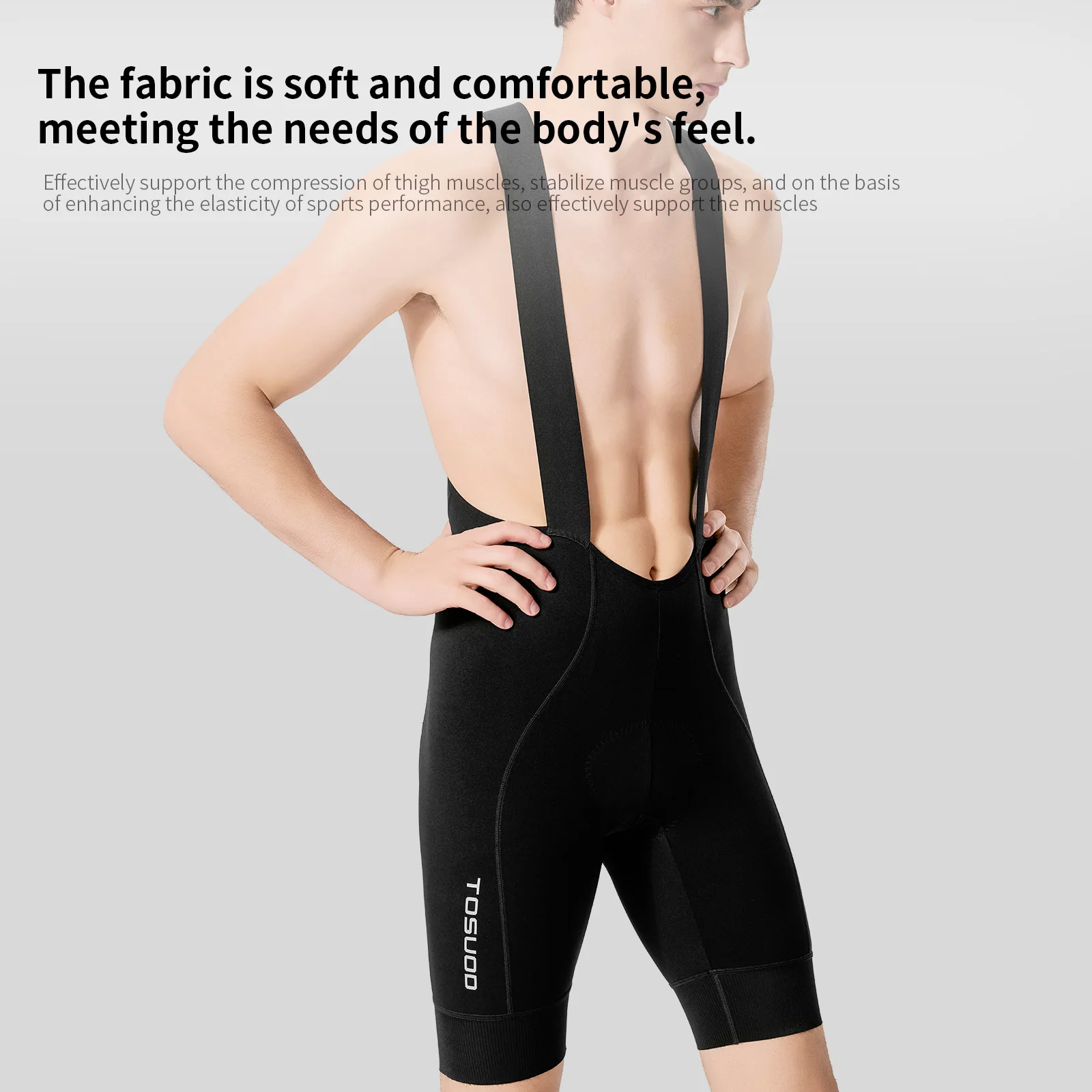 TOSUOD شورت مريلة ركوب الدراجات يمكن أن يوفر الراحة لأكثر من 6 ساعات من السراويل القابلة للتنفس المرنة لركوب الدراجات #4