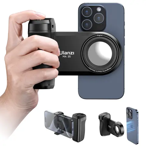 Ulanzi MA35 MagSafe Smartphone Cámara obturador agarre Bluetooth Selfie mango como cámara foto estabilizador disparo Horizontal Vertical