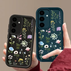 Shockproof Grass Flower Case For Samsung Galaxy S24 S23 Ultra S22 S21 S20 FE S25 A52 A53 A56 A34 A54 A15 A25 A35 A55 5G Cover