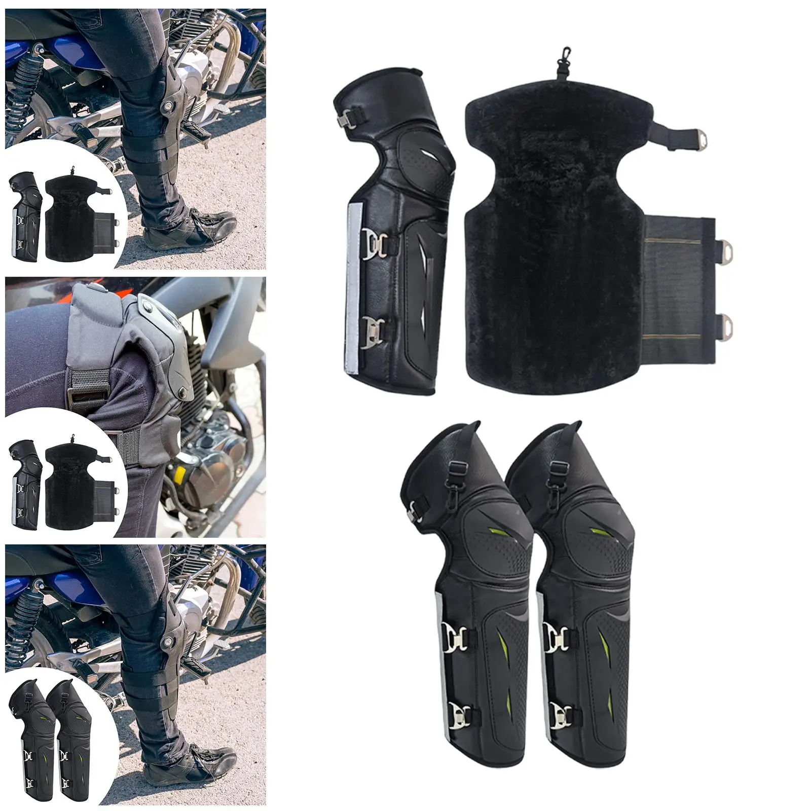 

Motorcycle Knee Shin Guards for Men for Skateboarding Motorbike Snowboarding