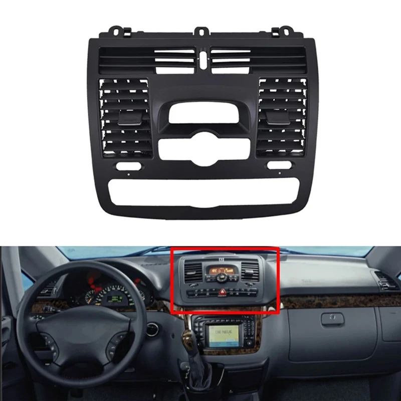 

Car Dashboard Central Air Conditioner Vent Grille Cover Interior Parts For Benz Vito Viano W636 W639 2010-2015