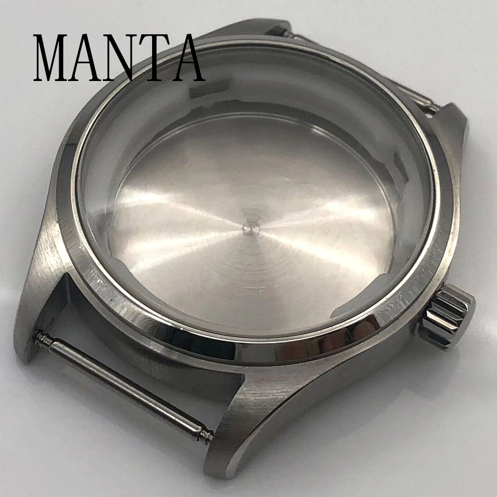 MANTA 40 mm Edelstahlgehäuse, Saphirglas, passend für NH35-Uhrwerk, Uhrenteile